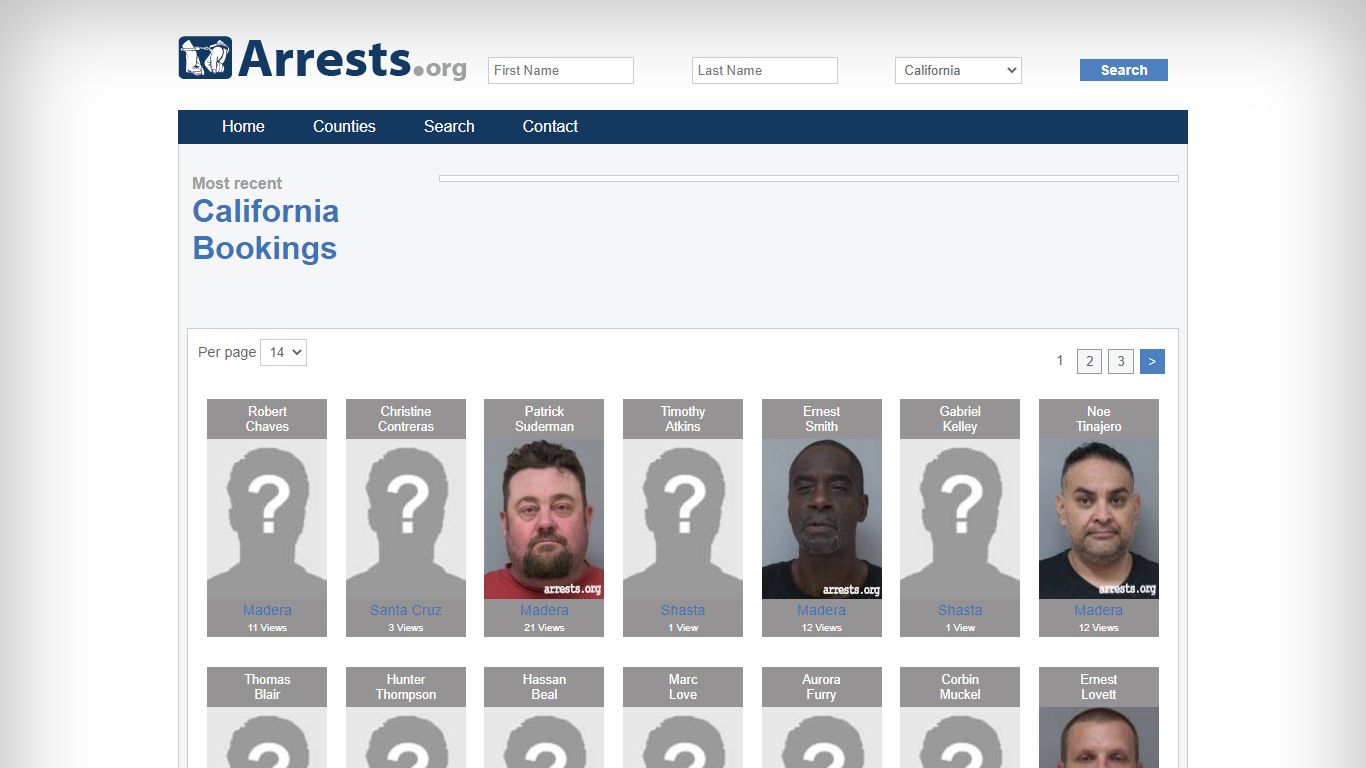 California Arrests and Inmate Search